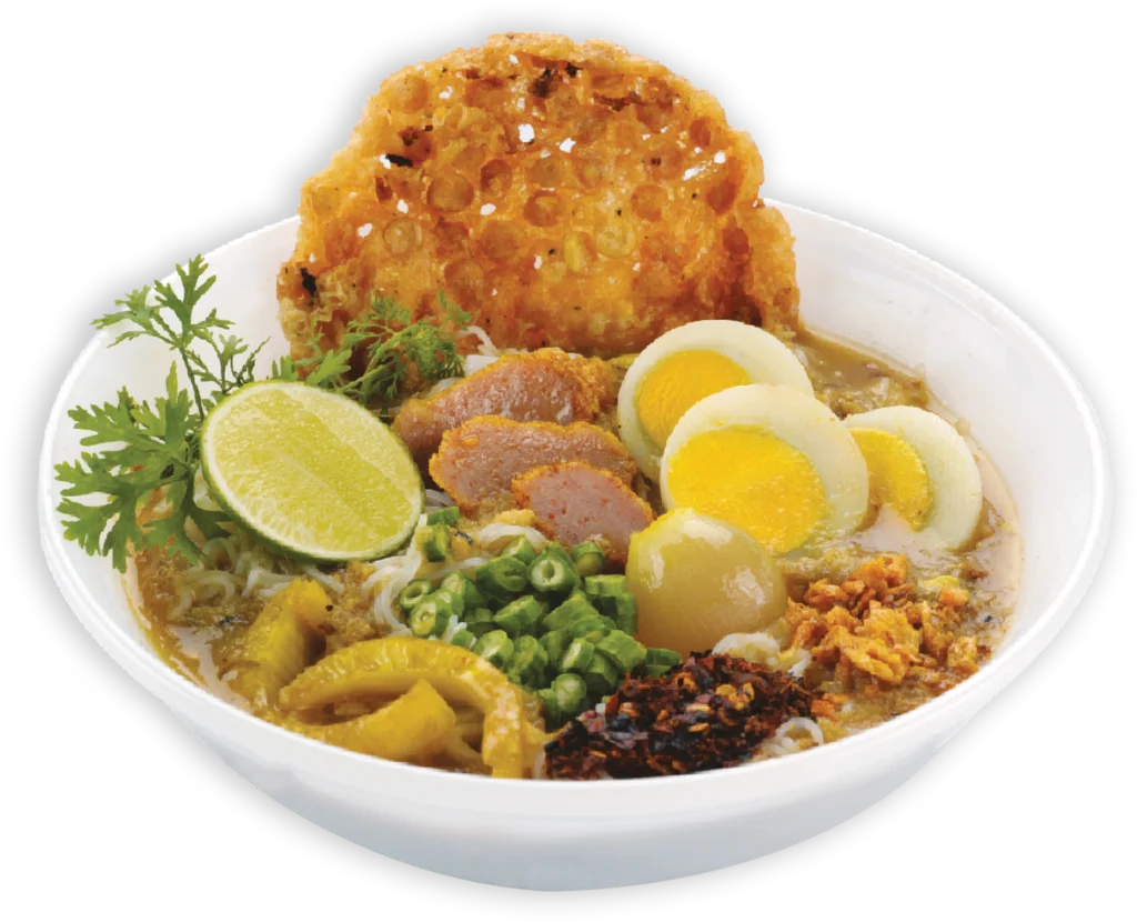 Prepared bowl of Mohingar